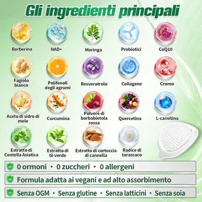 IT Negozio ufficiale | 🍀GLORENDA® Moringa Berberinex NAD+ Cerotto con microaghi nano 10 in 1 (Solo una volta al giorno, cambiamenti visibili in 7 giorni)