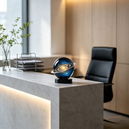 Starry Galaxy Crystal Ball Ornament