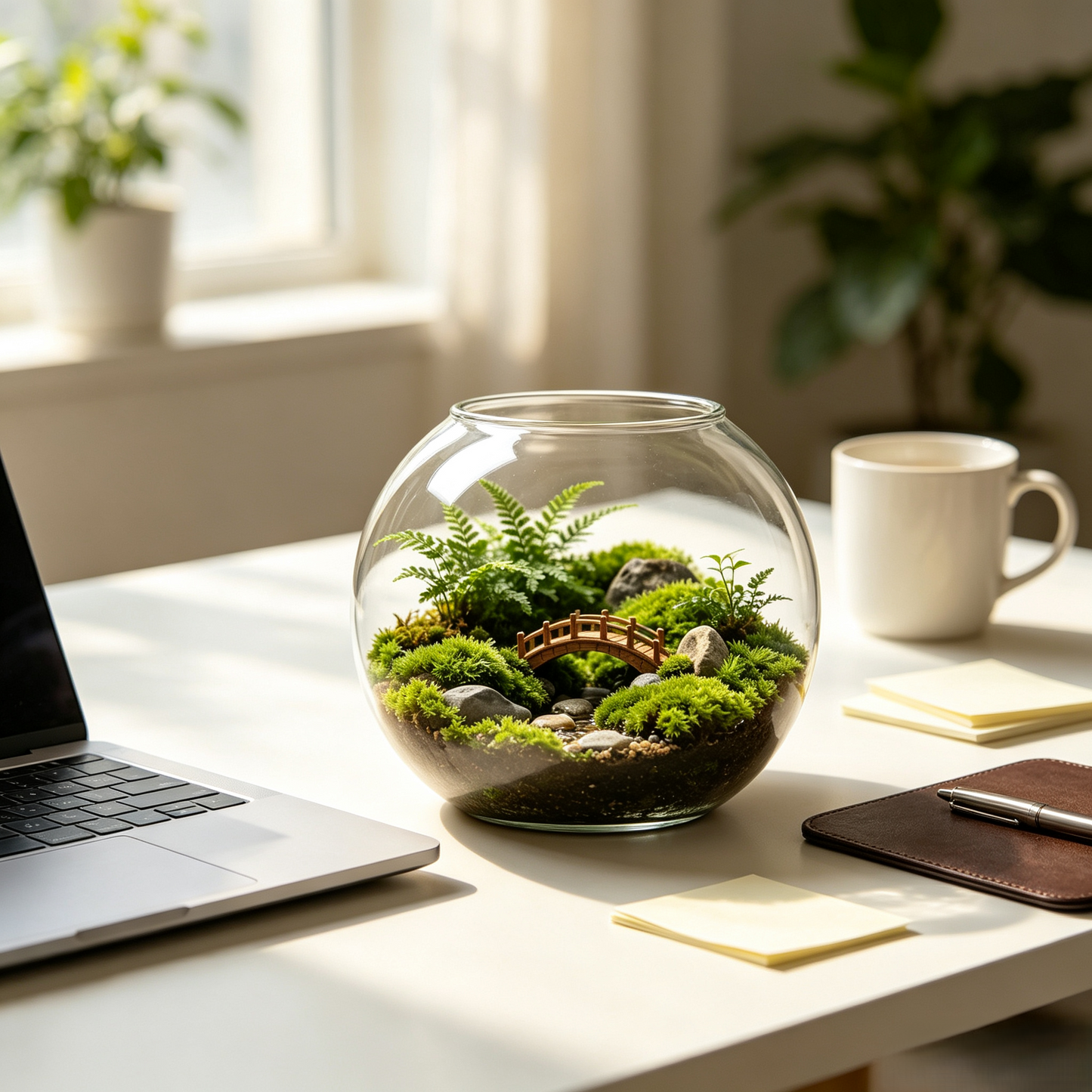 Open Top Round Clear Glass Terrarium Bowl