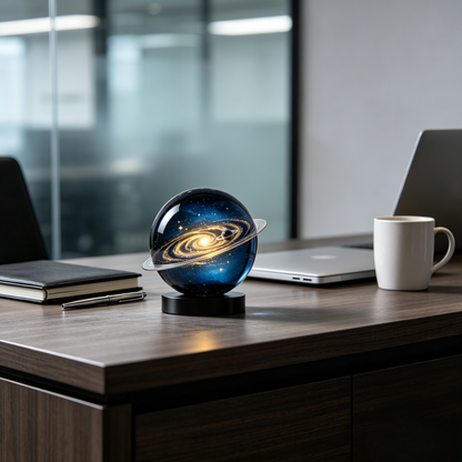 Starry Galaxy Crystal Ball Ornament