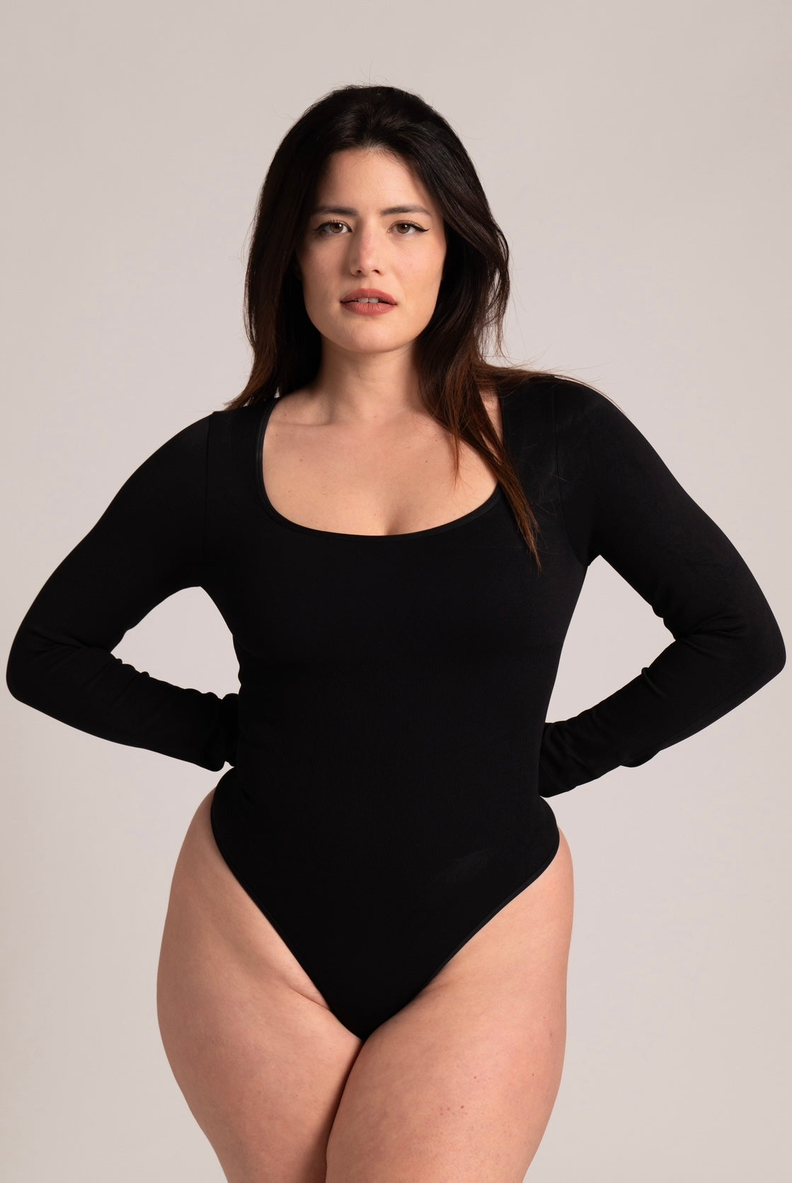 🍀Body Modellante a Maniche Lunghe - Scollo Rotondo🍀